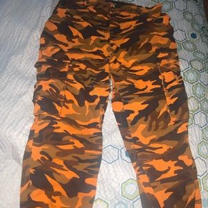 Orange Camoflague Pants